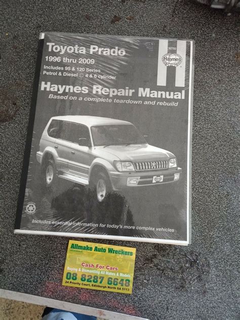 Toyota Prado Owners Manual Allmake Auto Wreckers