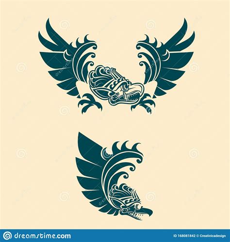 Garuda Balinese Style Vector Illustration Stock Vector Illustration