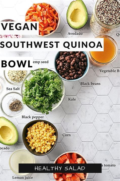 Southwest Quinoa Bowl With Kale Resplendent Kitchen