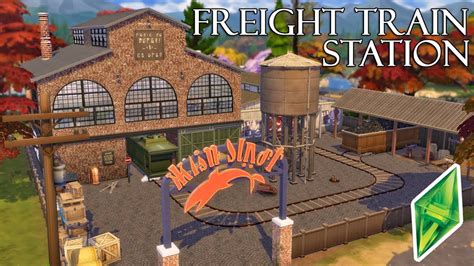 🚂 Freight Train Station Sims 4 Speed Build Nocc Youtube