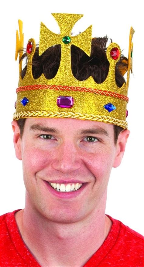 Gold Glitter Jeweled King Crown Candy Apple Costumes Castles And