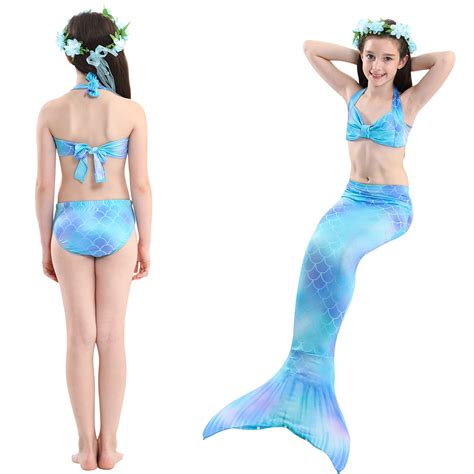 Mermaid Tails Mermaid Tails For Swimming Girls Swimsuit Princess Bikini