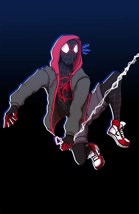 Drawing By Meh Fandom Drawing Miles Morales Spiderman Ultimate