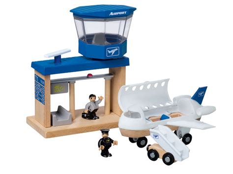 Playtive Junior Wooden Port Parking Garage Airport Or Railway