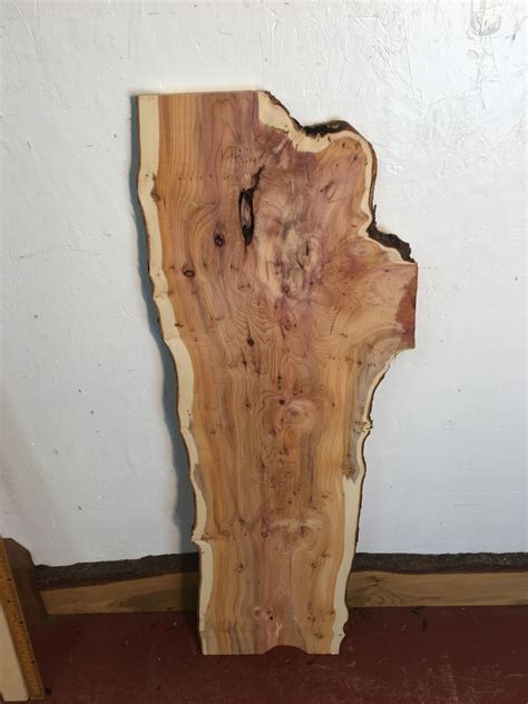 Yew Natural Waney Live Edge Slab Wood Board