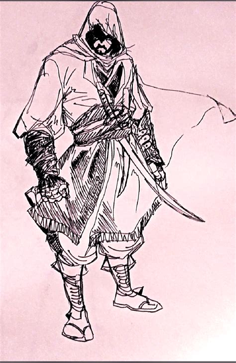 My Take On A Japanese Assassin Rough Sketch Assassinscreed
