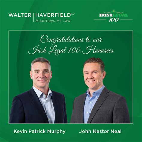 Two Walter Haverfield Partners Recognized By The Irish Legal