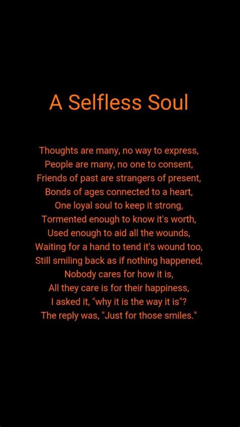 A Selfless Soul😇 Selfless Writing Thoughts