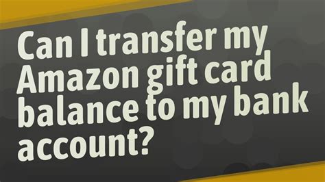 We did not find results for: Can I transfer my Amazon gift card balance to my bank account? - YouTube
