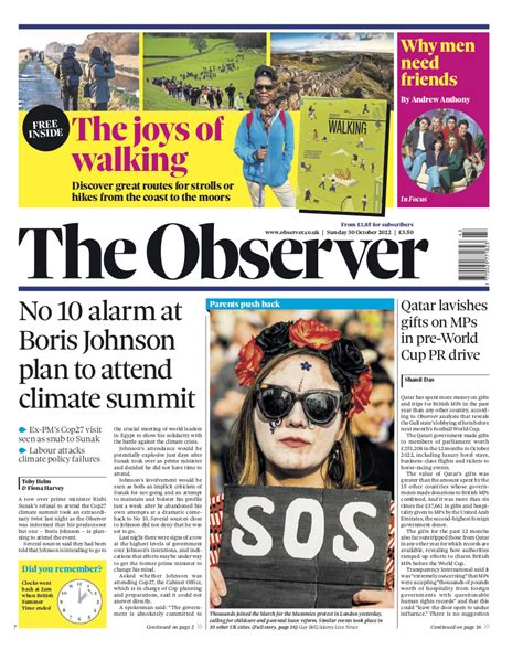 Tomorrows Papers Today On Twitter Sundays Observer No 10 Alarm At
