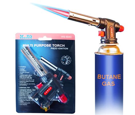 1pc Butane Blow Torch Adjustable Gas Blow Flame Lighter Soldering