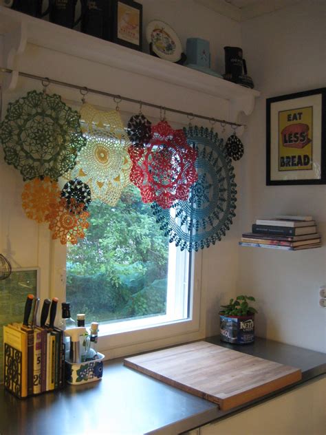 Doily Window Treatments Crochet Home Crochet Curtains Diy Window