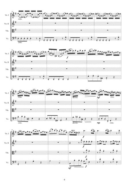 Vivaldi Violin Concerto No 2 In E Minor Op 4 Rv 279 For String Quartet
