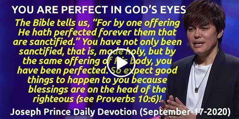 Joseph Prince Daily Devotion September 17 2019 You Are Perfect In