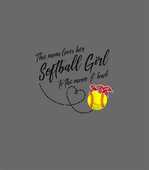 Funny Softball Mom Women Pitcher Catcher Girls Lovers Digital Art By
