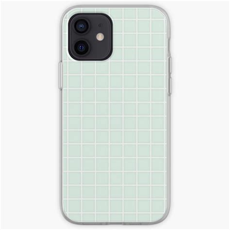 Tumblr Aesthetic Pastel Light Green Grid Iphone Case And Cover By