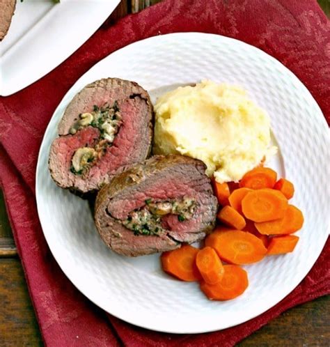 This beef tenderloin recipe is actually insanely easy to make, thanks to a marinade made up of ingredients you probably already have and a optional: Gorgonzola Mushroom Stuffed Beef Tenderloin