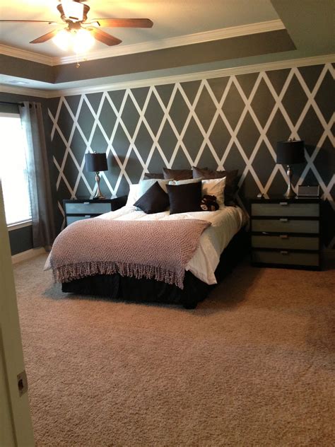 Accent Wall Diamond Paint Design Finished Product