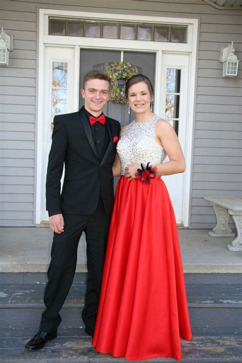 Prom Red Tux With Red Dress Prom Tux Red Prom Dress Red Prom Suit