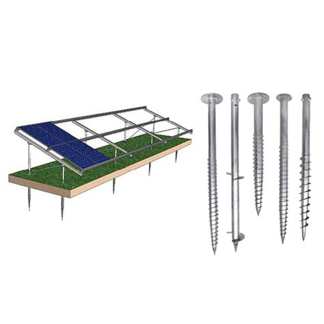 Pv Foundation Post Ground Screw Anchor Solar Mounting Component Ground