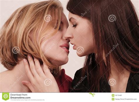 Beautiful Women Kissing Stock Image Image Of Ethnic