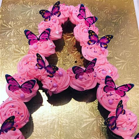 Butterfly Pull Apart Birthday Cake Butterfly Cupcake Cake Big Cupcake