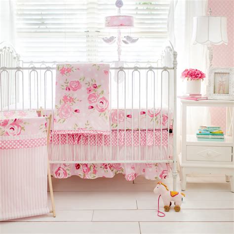 One comforter, one bumper, one fitted sheet, one skirt, two window valances, one diaper stacker, one toy bag and two throw pillows, three wall art i bought this set for my baby boy, and the boutique pink brown diamond 13 pc crib bedding set also by geenny for my baby girl. My Baby Sam Rosebud Lane 3 Piece Crib Bedding Set ...