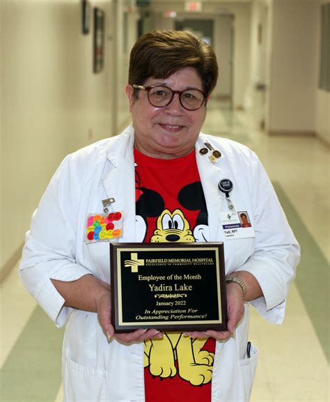 Fmh Presents January Employee Of The Month Fairfield Memorial Hospital