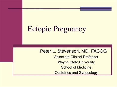 Ppt Ectopic Pregnancy Powerpoint Presentation Free Download Id6916819