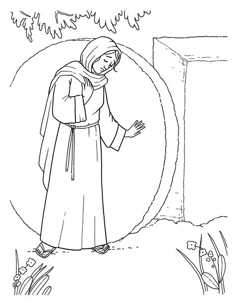 Jesus Empty Tomb Coloring Pages Coloring Home