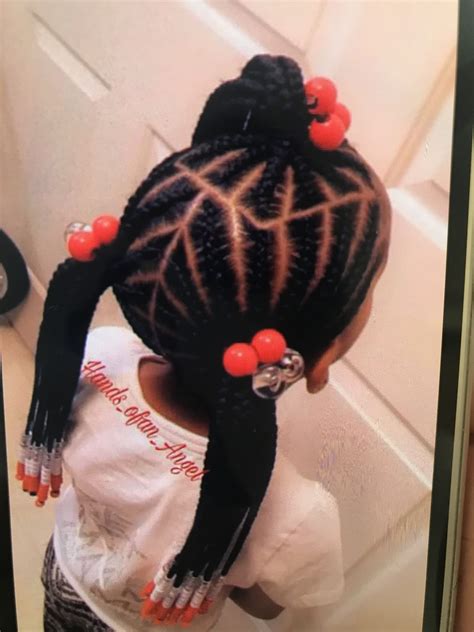 Cute Hair Styles For Little Black Girls Cornrows Braids A01