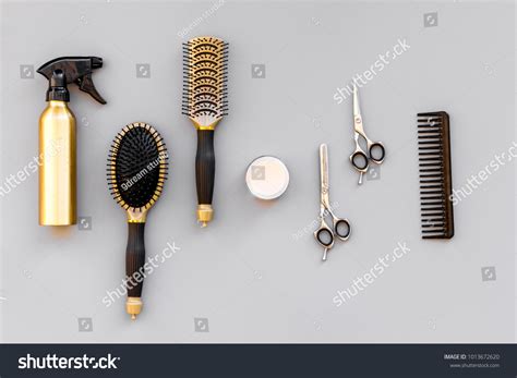 Professional Hairdressing Tools Beauty Saloon Combs Stock Photo