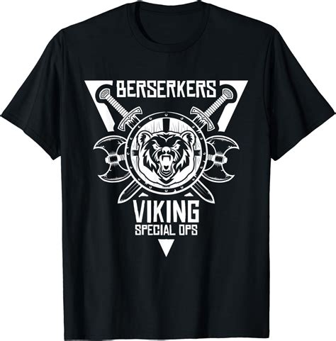 Berserker Shirt Viking Special Ops Bear T Shirt Uk Clothing