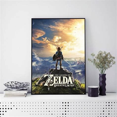 Kunst The Legend Of Zelda Breath Of The Wild Hyrule Map Poster Maxi