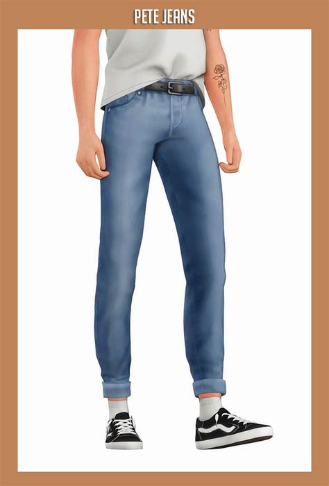 Sims 4 Mm Maxis Match Male Jeans Cc Custom Content Clothing Sims 4