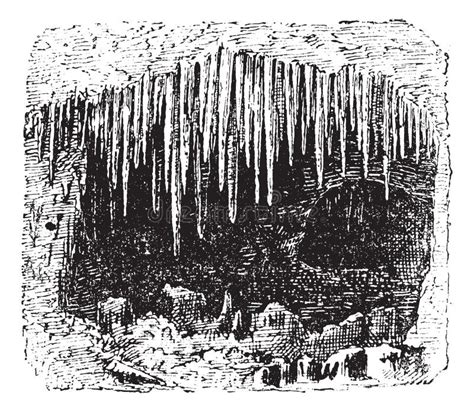 Stalactite Cave Background Stock Vector Illustration Of Stalagmite