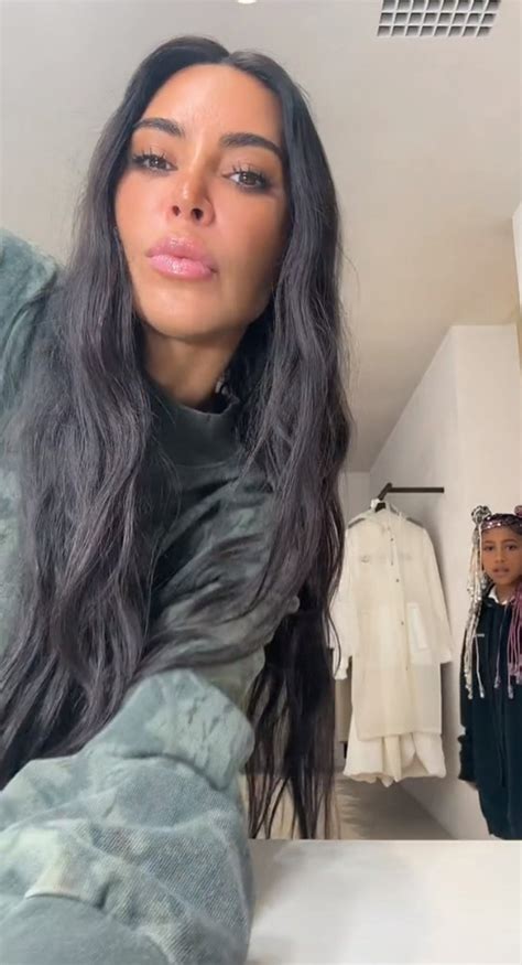 Kim Kardashians Daughter North 9 Crashes Moms New Tiktok And Steals