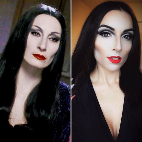 Morticia Addams Makeup Pictures 🌈morticia Addams Super Easy Halloween