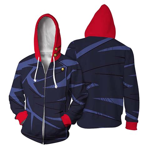Personalize your zip up hoodie. Jujutsu Kaisen Yuuji Itadori Cosplay Hoodie 3D Printed ...