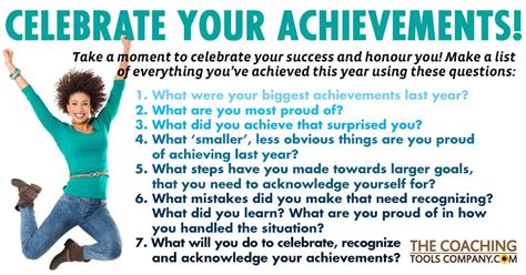 7 Coaching Questions To Celebrate Your Achievements Infographic The