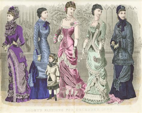 American Womens Fashion December 1880 Fashion Plates Fashion