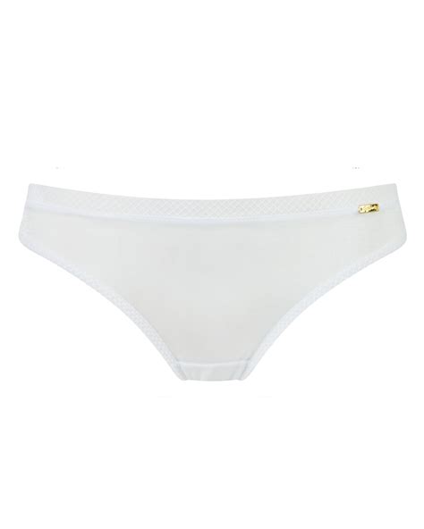 Sheer See Through Thong Panty Gossard Glossies White 6276 Lavinia Lingerie