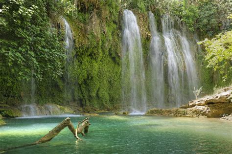 Turkey Antalya Kursunlu Waterfall Stock Photo