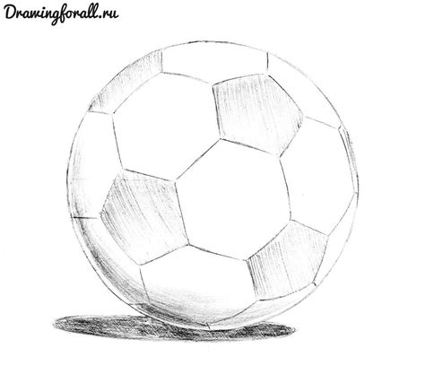 как нарисовать мяч Футбольный мяч Тени Художественные зарисовки