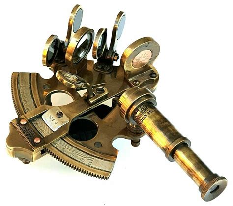 vintage maritime brass nautical sextant leather case kelvin hughes london 1917 ebay
