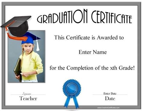 Free Graduation Certificates And Templates Graduation Certificate