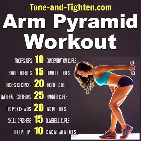 Arm Pyramid Workout The Best Exercises To Tone And Tighten Your Arms