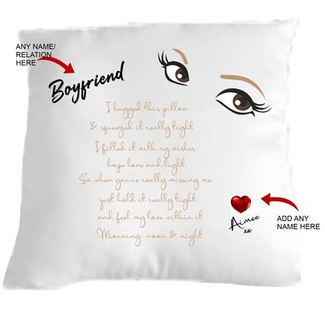 Boyfriend Cuddle Cushion Etsy Uk