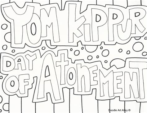 Printable coloring sheets for free you can come back to print and color again and again. Yom Kippur Coloring Pages - Religious Doodles