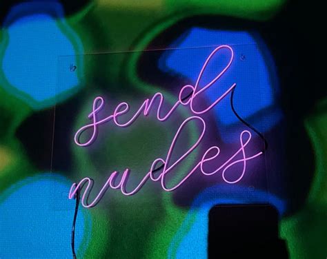 send nudes neon sign el wire sign 11x14 inch teen girl room etsy